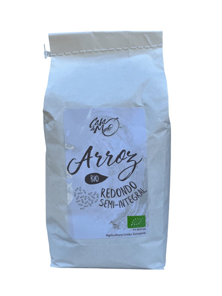 Organic Semi-Integral Round Rice 1kg | Casa da Mó