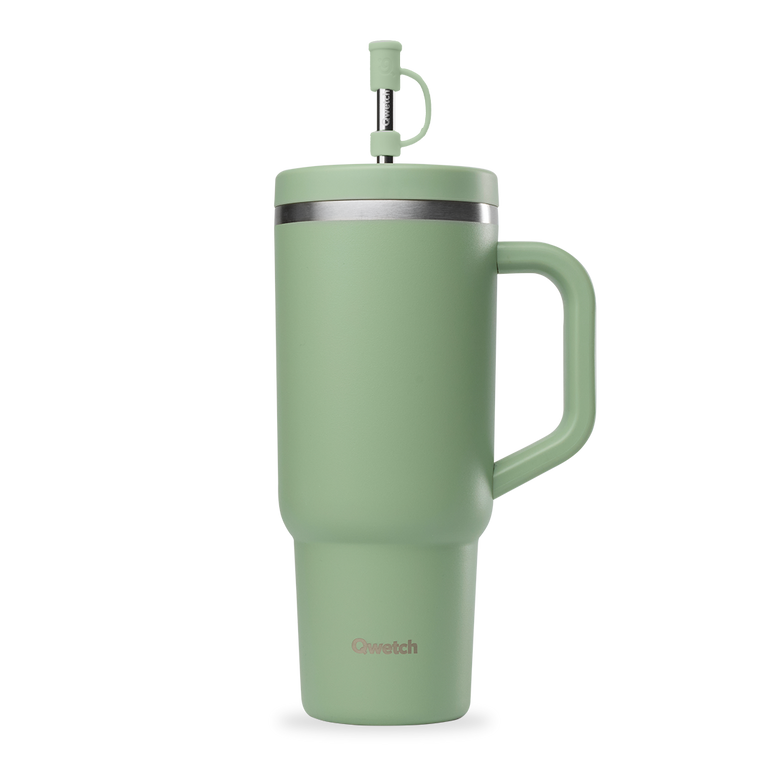 Travel Cup Isotérmico Qwecth 900ml Verde Kaki