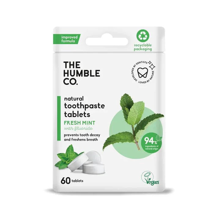 Toothpaste Tablets with Fluoride | 60 units | The Humble Co.