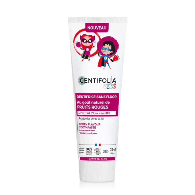 Dentífrico Criança Frutos Vermelhos (sem Flúor) 75ml | Centifolia