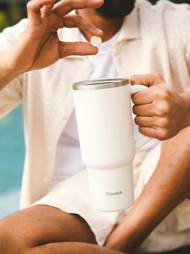 Travel Cup Isotérmico Qwecth 900ml Areia Mate