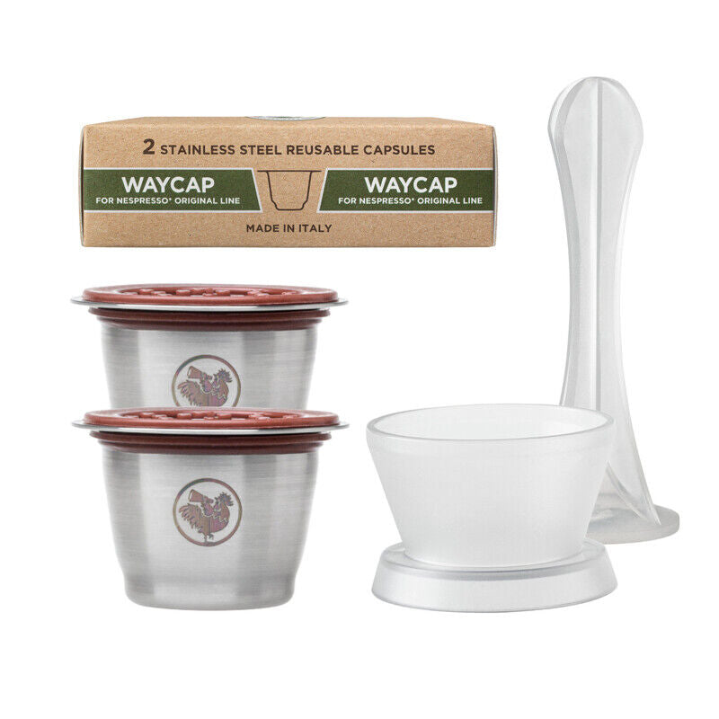 Reusable Coffee Capsule 2 units | Compatible with Nespresso | WAYCAP