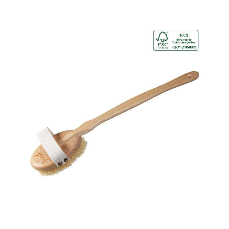 Escova de Massagem com cabo | Fibras Vegetais & Madeira Faia FSC®