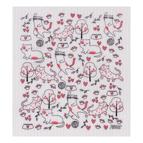 Eco-Friendly Sponge Cloth (compostable) - Cats