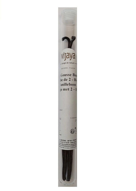 Organic Bourbon Vanilla | Glass Tube | 2 Pods