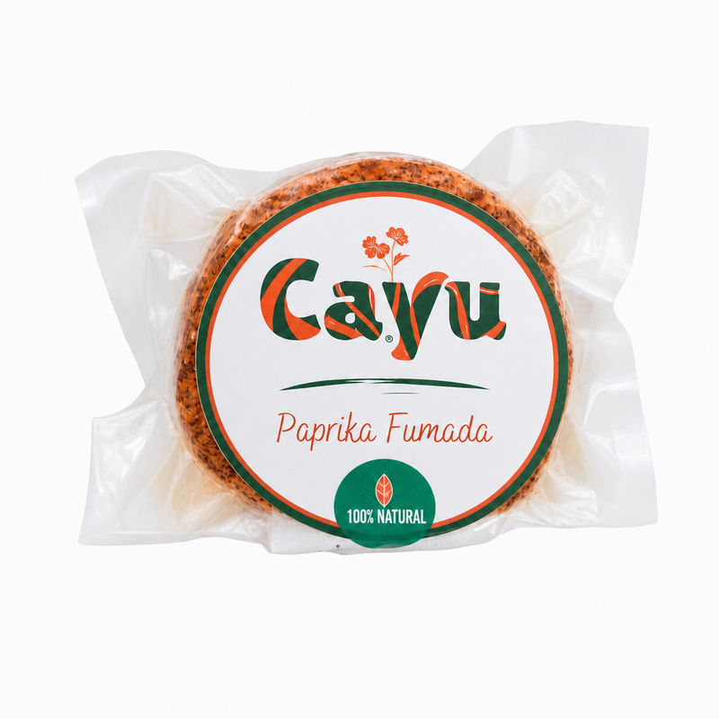 Queijo Curado Vegan de Caju Bio com Paprika Fumada |130gr