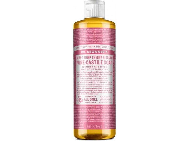Sabonete Líquido Biológico Flor de Cerejeira 475ml | Dr. Bronner's