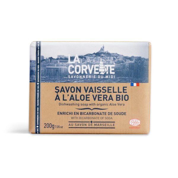 Jabón lavavajillas de Marsella con aloe vera orgánico