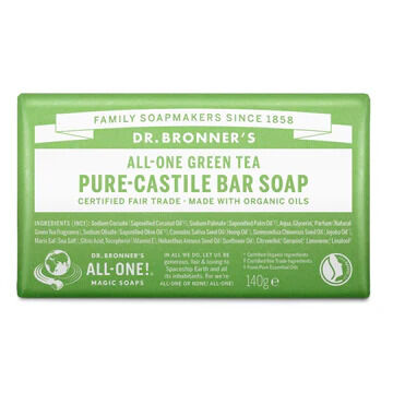 Jabón de té verde orgánico del Dr. Bronner