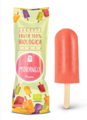 Ice Pop Bio de morango 80ml