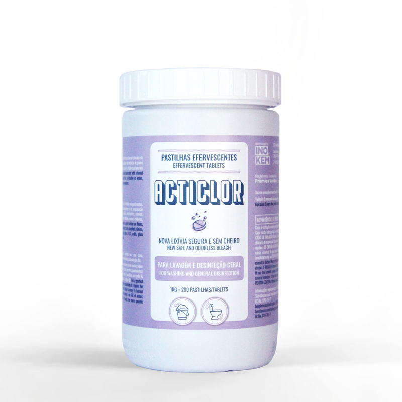 Pastilhas Acticlor - Nova geração de lixívia INOKEM