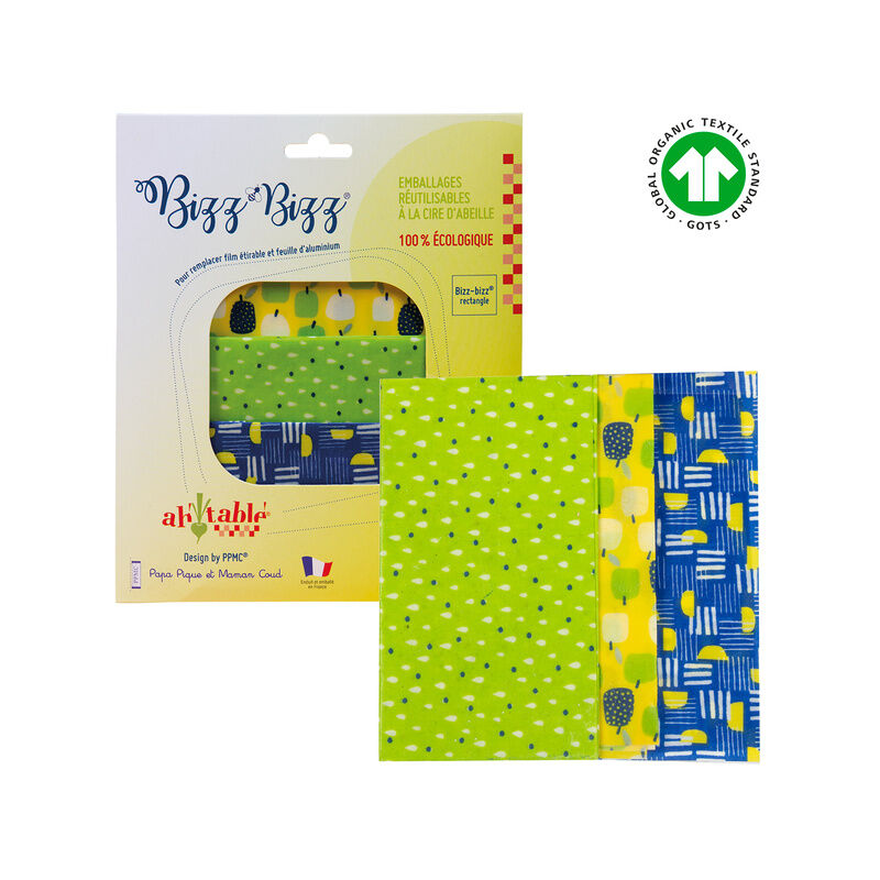 Envoltorios de alimentos | Paquete de 3 rectangulares | Jardín de invierno
