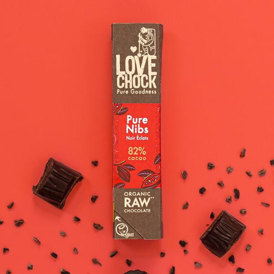 Mini Tablete Chocolate Negro 82% e Nibs de Cacau | Bio Vegan Direct Trade | 40gr