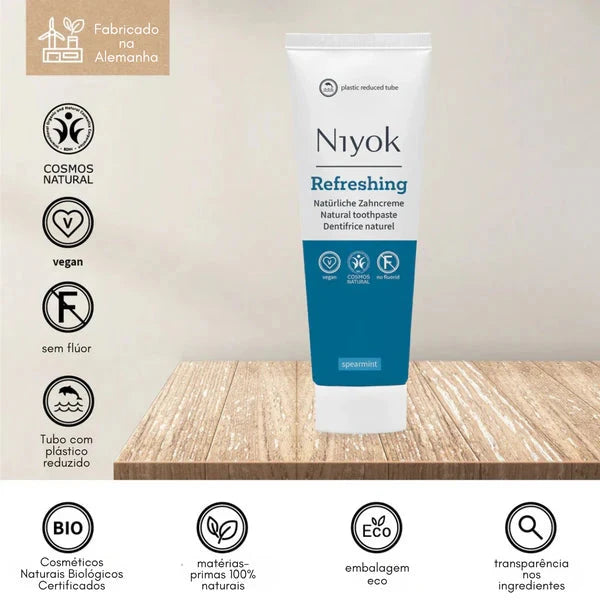 Dentifrico Natural Hortelã (sem flúor) 75ml Niyok