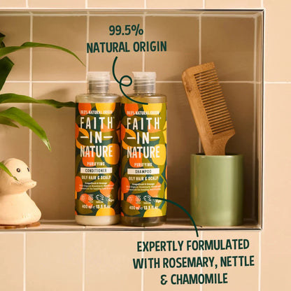 Champô de Laranja e Toranja 400ml | Cabelos Oleosos| Faith in Nature