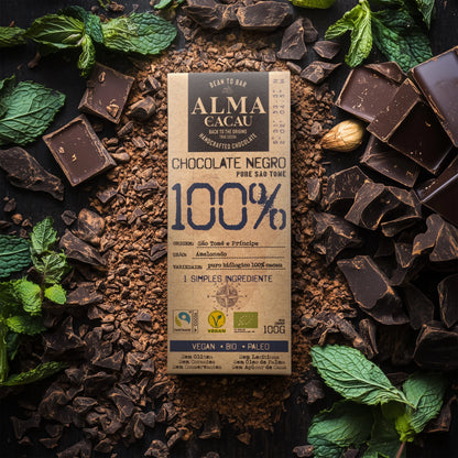 Tablete de Chocolate Negro Bio 100gr | 100% Cacau