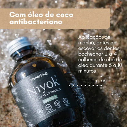 Oil Pulling de Óleo de coco - Hortelã Pimenta 200ml Niyok