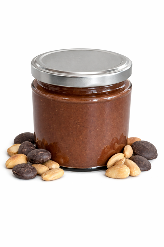 Mantequilla de almendras orgánica y chocolate negro