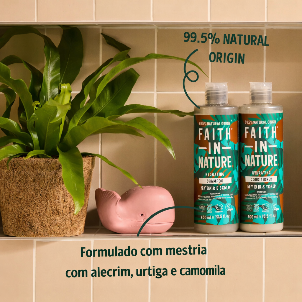 Champô de Coco 400ml | Cabelos Secos| Faith in Nature