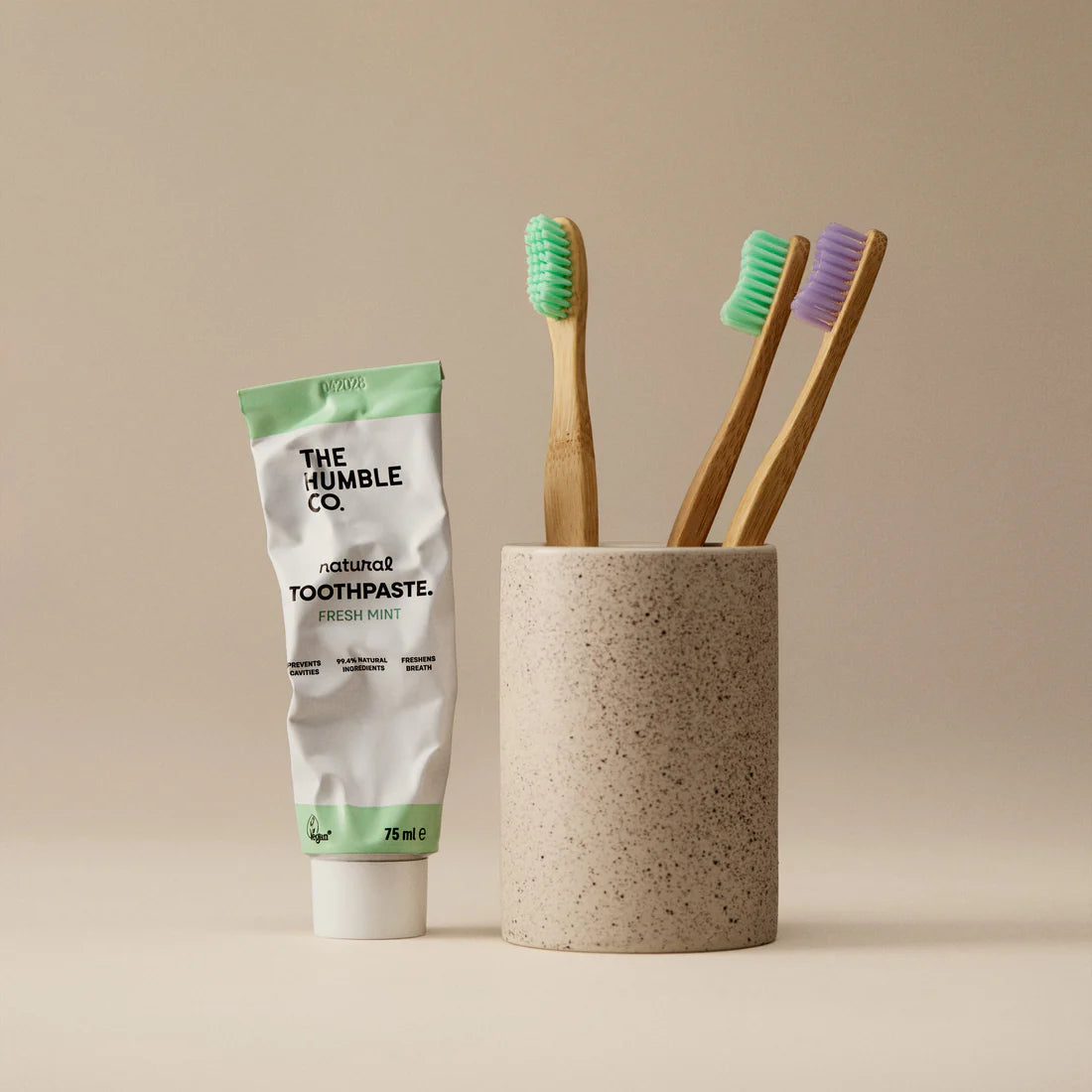 Fresh Mint Natural Toothpaste (with Fluoride) | The Humble Co.