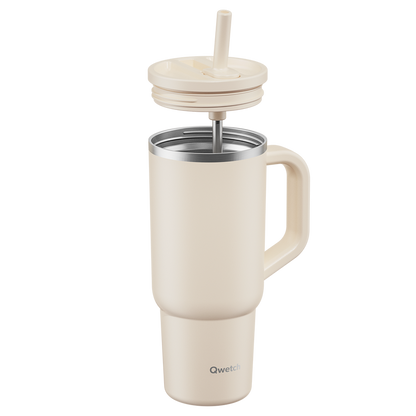 Travel Cup Isotérmico Qwecth 900ml Areia Mate
