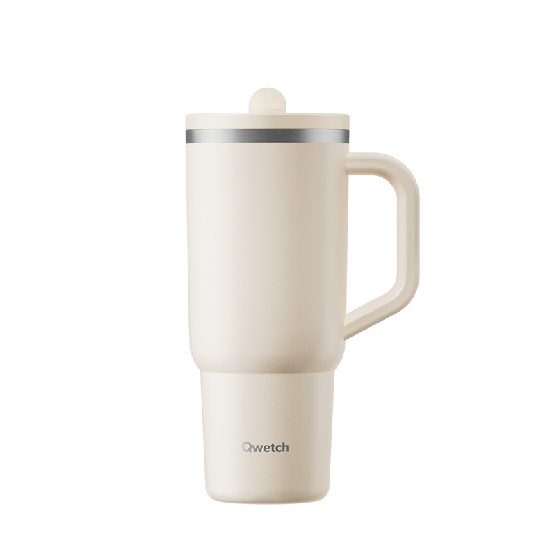Travel Cup Isotérmico Qwecth 900ml Areia Mate