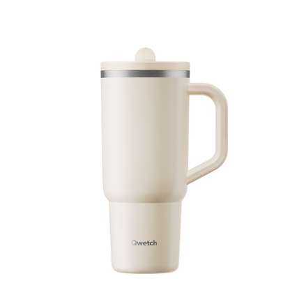 Travel Cup Isotérmico Qwecth 900ml Areia Mate