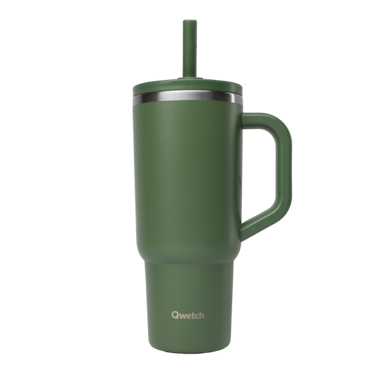 Travel Cup Isotérmico Qwecth 900ml Verde Kaki