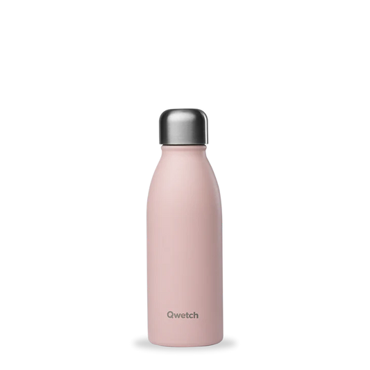 Garrafa Qwetch 500ml Rosa Pastel Não Isotérmica