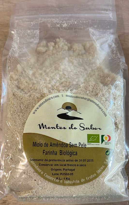 Farinha de Amêndoa Nacional Bio 1kg | Montes de Sabor