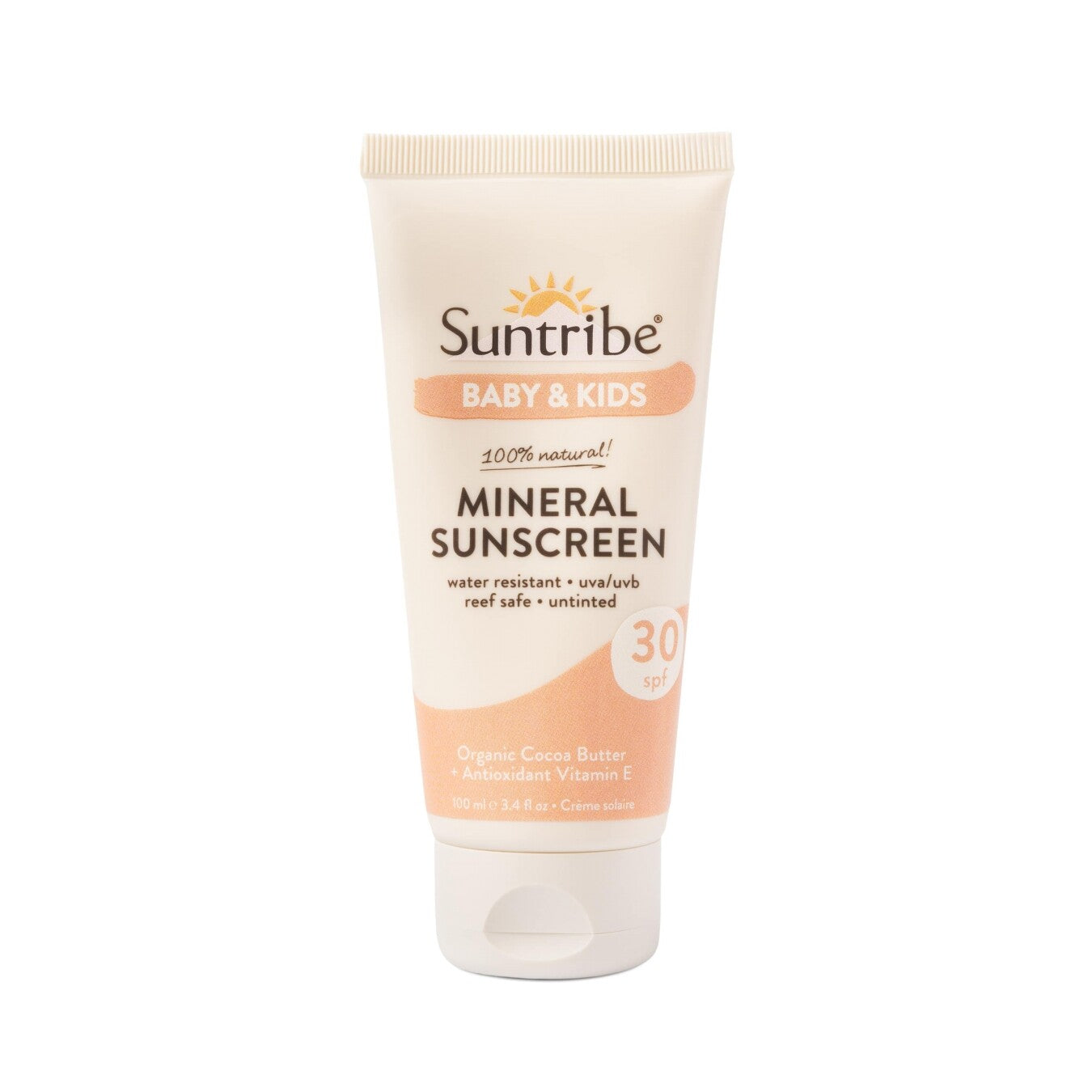 Protetor Solar Mineral Infantil FPS 30 | 100ml |  Suntribe