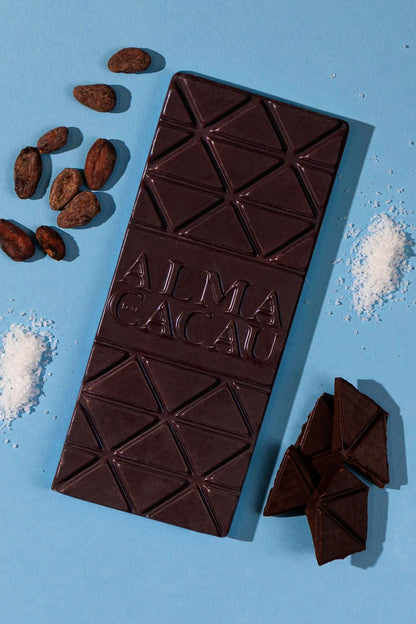 Tablete de Chocolate Negro Bio 100gr | 60% Cacau | Flor de Sal