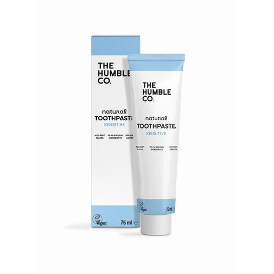 Dentífrico Natural Sensitive (com flúor) | The Humble Co.