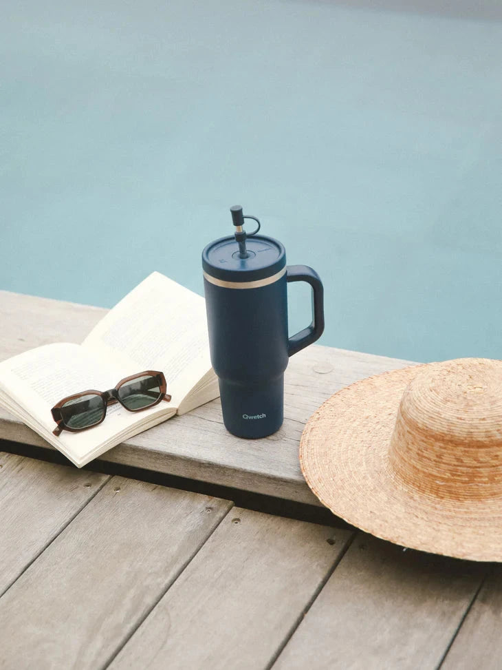 Qwecth 900ml Night Blue Insulated Travel Cup