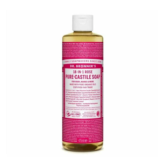 Sabonete Líquido Biológico Rosa 240ml | Dr. Bronner's