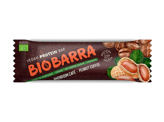 Barra de Protéica de Amendoim e Café Bio