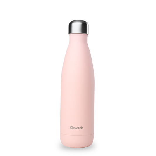 Garrafa Qwetch 500ml Rosa Pastel