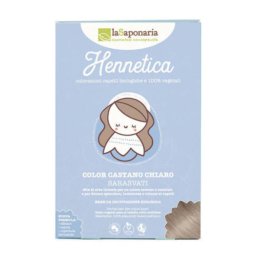 Tinta vegetal para cabelo - Cor Castanho Claro | 100gr