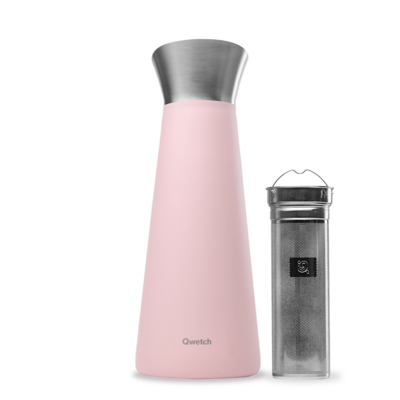 Jarro Isotérmico 1L  Qwetch Rosa Pastel