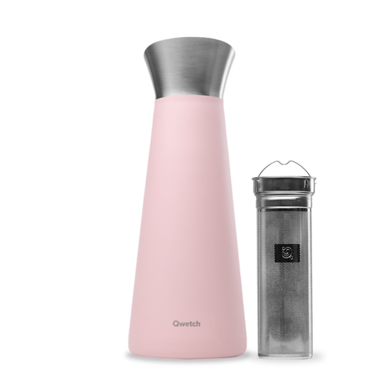 Jarro Isotérmico 1L  Qwetch Rosa Pastel
