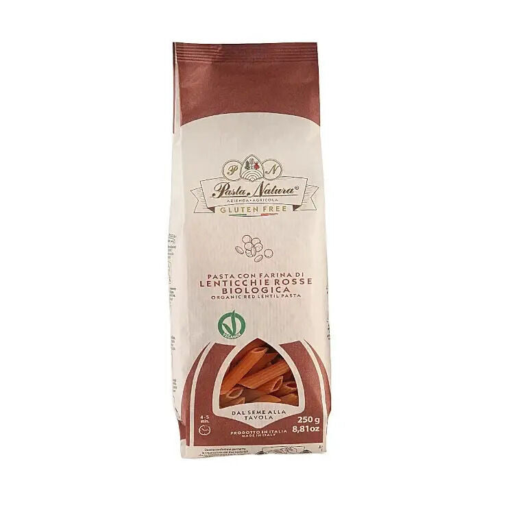 Penne Lentilha Vermelha Bio | 250gr | sem glúten