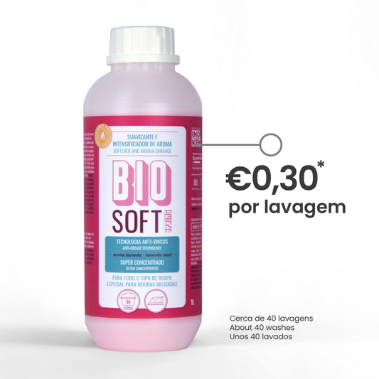 Suavizante intensificador de cheiro, anti-vincos BioSoft SPRING INOKEM