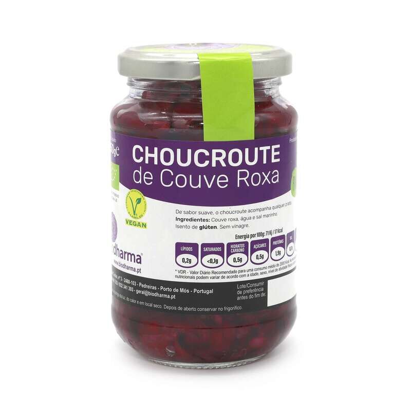 Choucroute Couve Roxa Bio 350gr
