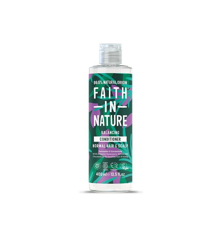 Condicionador de Lavanda e Gerânio 400ml | Cabelos Oleosos| Faith in Nature