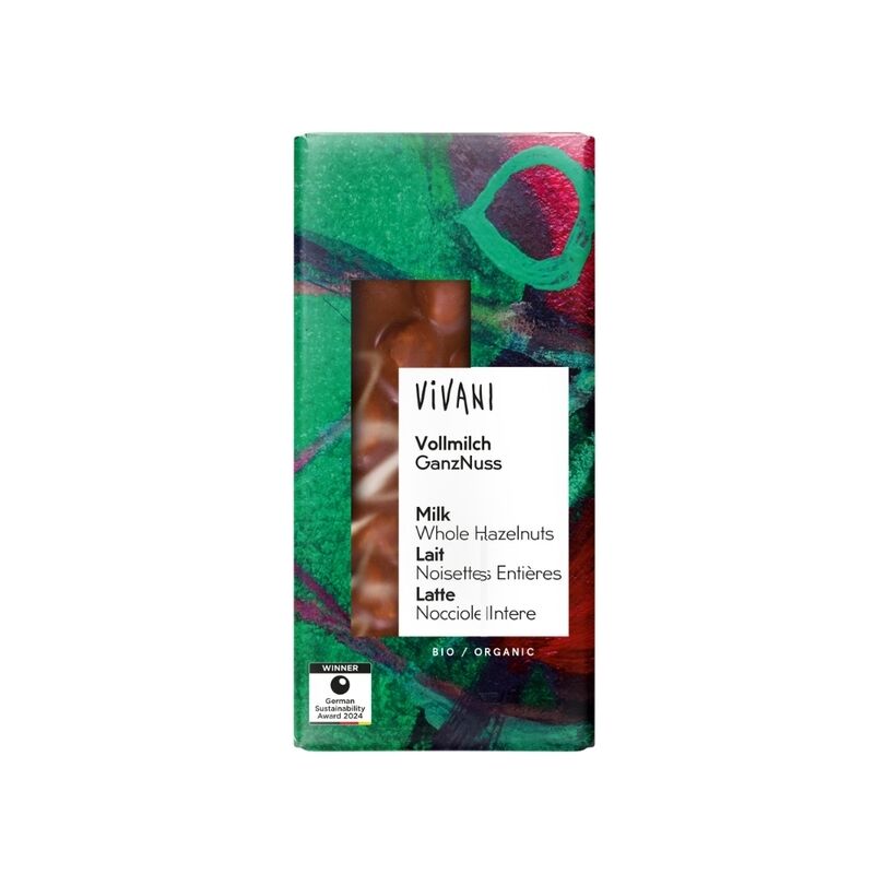 Chocolate Leite e Avelã Bio | 100gr
